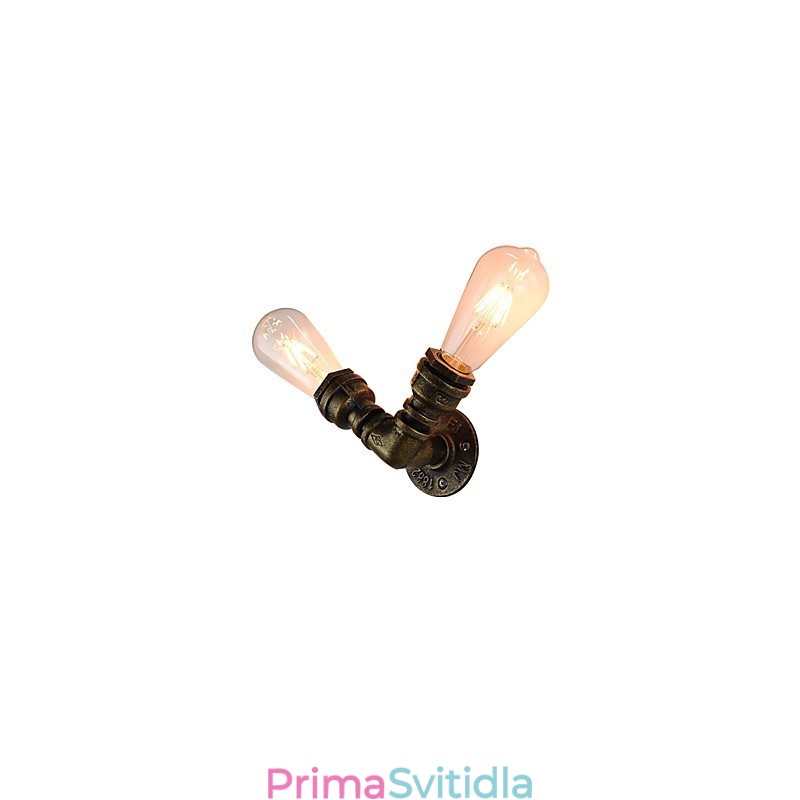 Nástěnné světlo Nástěnné svítidla Nástěnné železo Nástěnná lampa Němá černá lampa se světelným mečem na zdi