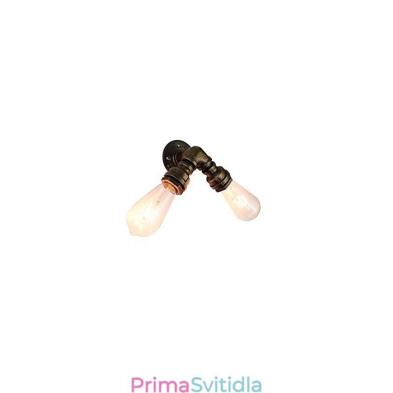Nástěnné světlo Nástěnné svítidla Nástěnné železo Nástěnná lampa Němá černá lampa se světelným mečem na zdi
