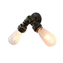Nástěnné světlo Nástěnné svítidla Nástěnné železo Nástěnná lampa Němá černá lampa se světelným mečem na zdi