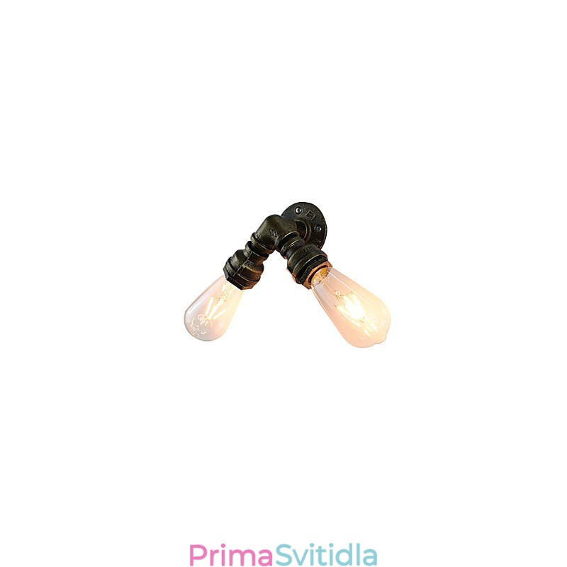 Nástěnné světlo Nástěnné svítidla Nástěnné železo Nástěnná lampa Němá černá lampa se světelným mečem na zdi