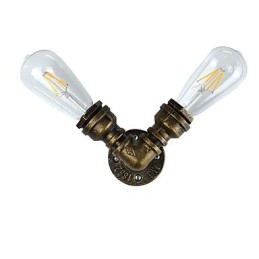 Nástěnné světlo Nástěnné svítidla Nástěnné železo Nástěnná lampa Němá černá lampa se světelným mečem na zdi