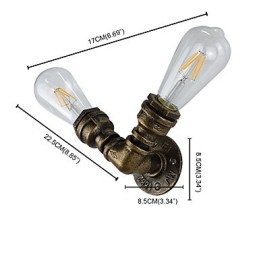 Nástěnné světlo Nástěnné svítidla Nástěnné železo Nástěnná lampa Němá černá lampa se světelným mečem na zdi