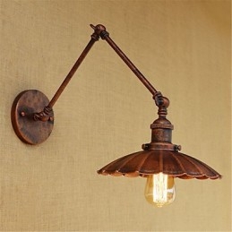 Rustic Lodge Country Retro Malba pro Mini Style Swing Arm Ambient Light Swing