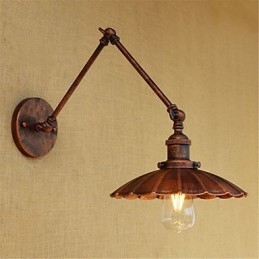 Rustic Lodge Country Retro Malba pro Mini Style Swing Arm Ambient Light Swing
