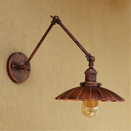 Rustic Lodge Country Retro Malba pro Mini Style Swing Arm Ambient Light Swing