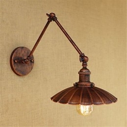 Rustic Lodge Country Retro Malba pro Mini Style Swing Arm Ambient Light Swing