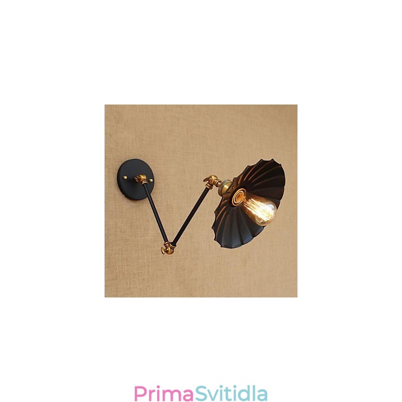 Rustic Lodge Country Retro Malba pro Mini Style Swing Arm Ambient Light Swing