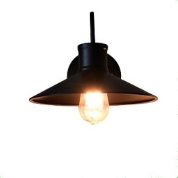 Nástěnné světlo Nástěnné svítidla Nástěnné železo Nástěnná lampa Němá černá lampa se světelným mečem na zdi