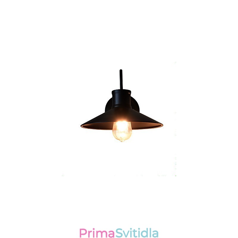 Nástěnné světlo Nástěnné svítidla Nástěnné železo Nástěnná lampa Němá černá lampa se světelným mečem na zdi