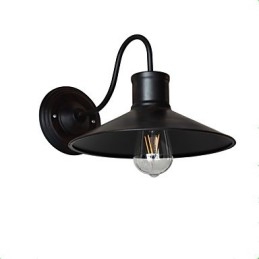 Nástěnné světlo Nástěnné svítidla Nástěnné železo Nástěnná lampa Němá černá lampa se světelným mečem na zdi