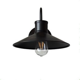 Nástěnné světlo Nástěnné svítidla Nástěnné železo Nástěnná lampa Němá černá lampa se světelným mečem na zdi