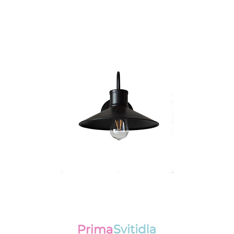 Nástěnné světlo Nástěnné svítidla Nástěnné železo Nástěnná lampa Němá černá lampa se světelným mečem na zdi