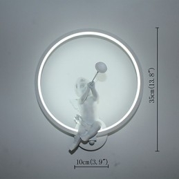 Severské moderní minimalistické nástěnné svítidlo Ložnice Dekorativní svítidla Výrobky z hliníku Svítidla Andělé Chodby Nástěnná svítidla