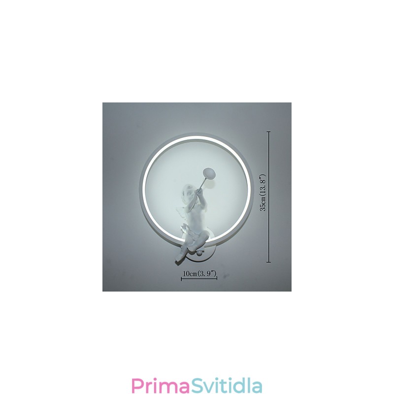 Severské moderní minimalistické nástěnné svítidlo Ložnice Dekorativní svítidla Výrobky z hliníku Svítidla Andělé Chodby Nástěnná svítidla