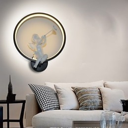 Severské moderní minimalistické nástěnné svítidlo Ložnice Dekorativní svítidla Výrobky z hliníku Svítidla Andělé Chodby Nástěnná svítidla