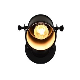 Malovaná ocelová nástěnná lampa němá černá americká káva dekorace retro nástěnná lampa světelný meč na zdi