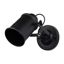 Malovaná ocelová nástěnná lampa němá černá americká káva dekorace retro nástěnná lampa světelný meč na zdi