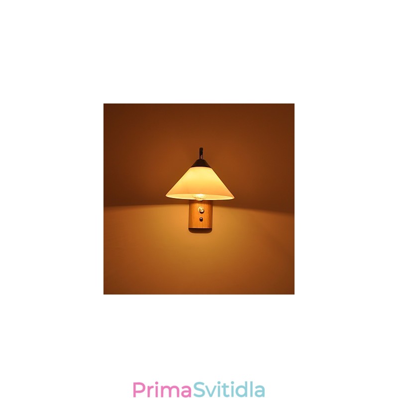 Jednoduchá nástěnná lampa Noční stolní lampa se skleněným stínidlem a masivním dřevem do ložnice Komoda Obývací pokoj Dětský pokoj Kolej Konferenční stolek Knihovny