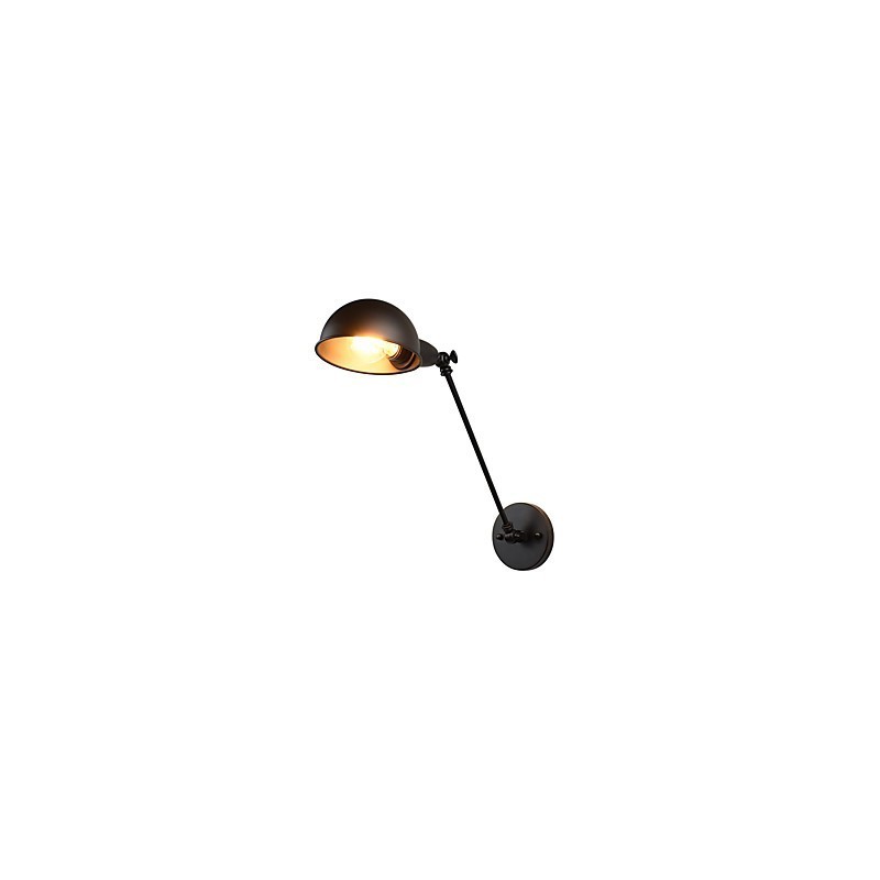 Malovaná ocelová nástěnná lampa němá černá americká káva dekorace retro nástěnná lampa světelný meč na zdi