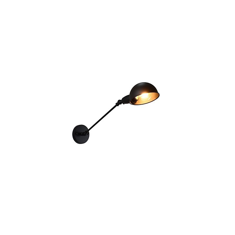 Malovaná ocelová nástěnná lampa němá černá americká káva dekorace retro nástěnná lampa světelný meč na zdi