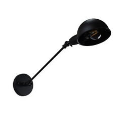 Malovaná ocelová nástěnná lampa němá černá americká káva dekorace retro nástěnná lampa světelný meč na zdi