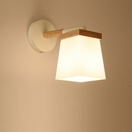 Nástěnné svítidlo Squere Glassshade do ložnice Moderní funkce Ambientní světlo Nástěnné svítidlo Sconces
