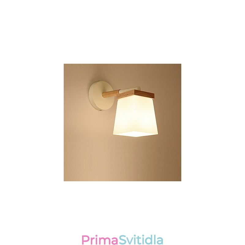 Nástěnné svítidlo Squere Glassshade do ložnice Moderní funkce Ambientní světlo Nástěnné svítidlo Sconces