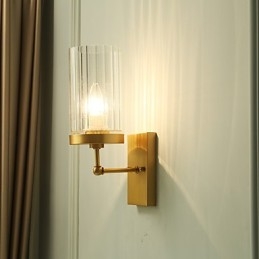 Tradiční klasická venkovská mosazná funkce pro nástěnné svítidlo v mini stylu uplight