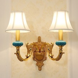 Jednoduchá venkovská tradiční klasická mosazná funkce pro nástěnné svítidlo s uplight nástěnným svítidlem v mini stylu