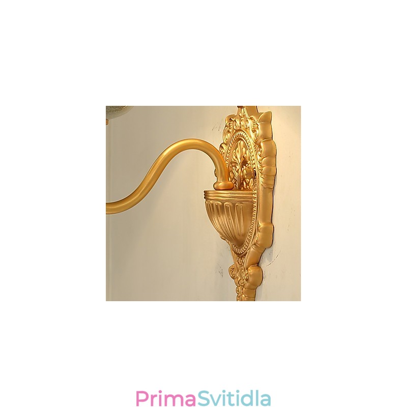 Jednoduchá venkovská tradiční klasická mosazná funkce pro nástěnné svítidlo s uplight nástěnným svítidlem v mini stylu
