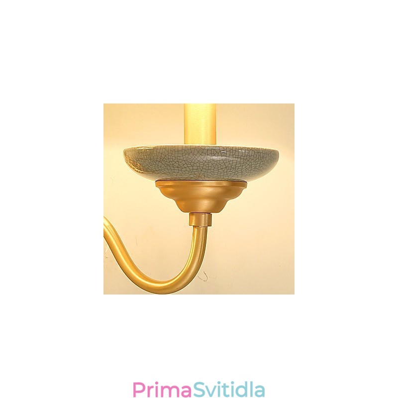 Jednoduchá venkovská tradiční klasická mosazná funkce pro nástěnné svítidlo s uplight nástěnným svítidlem v mini stylu