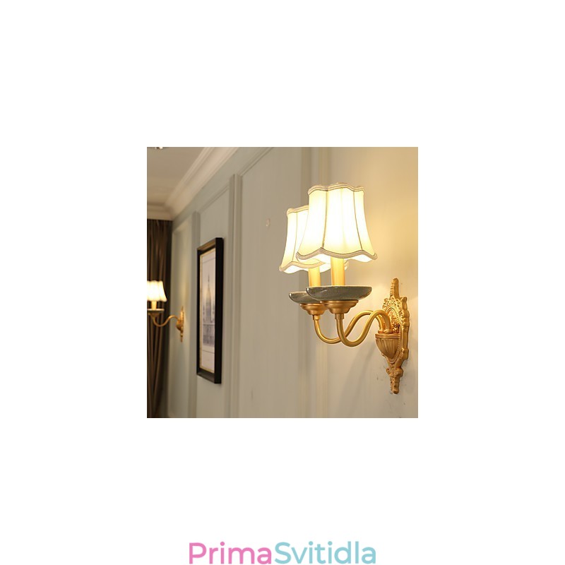 Jednoduchý venkovský tradiční klasický mosazný prvek pro nástěnné svítidlo v mini stylu uplight nástěnné svítidlo Pu