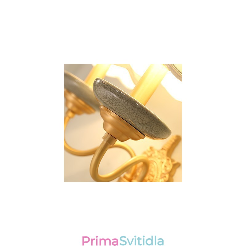 Jednoduchý venkovský tradiční klasický mosazný prvek pro nástěnné svítidlo v mini stylu uplight nástěnné svítidlo Pu