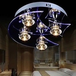 Lustr Modern Crystal Living 4 svítidla