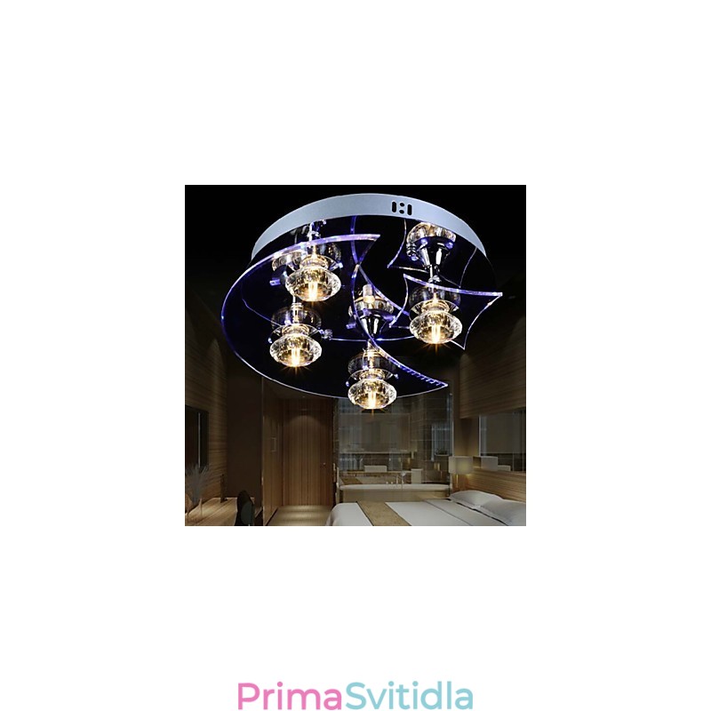 Lustr Modern Crystal Living 4 svítidla