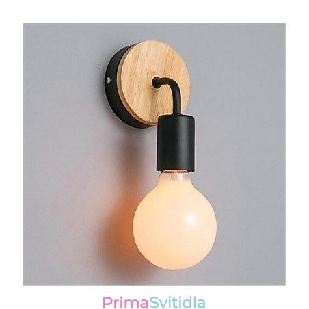 Moderní minimalistická kreativní osobnost Dřevo Iron Lamp Koridor Balkon Ložnice Noční Železná nástěnná lampa Moderní minimalistická kreativní osobnost Dřevo Iron Lamp Koridor Balkon Ložnice Noční Železná nástěnná lampa