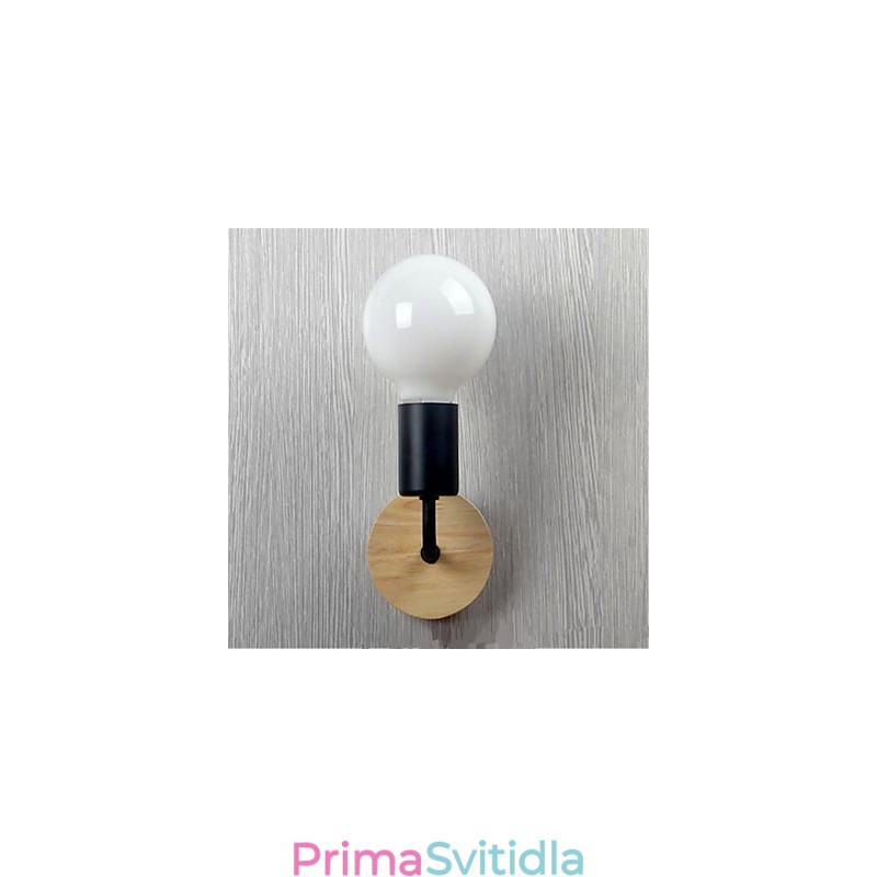 Moderní minimalistická kreativní osobnost Dřevo Iron Lamp Koridor Balkon Ložnice Noční Železná nástěnná lampa
