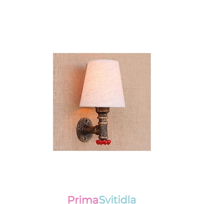 Rustic Lodge mosazný prvek pro nástěnné svítidlo s okolním osvětlením