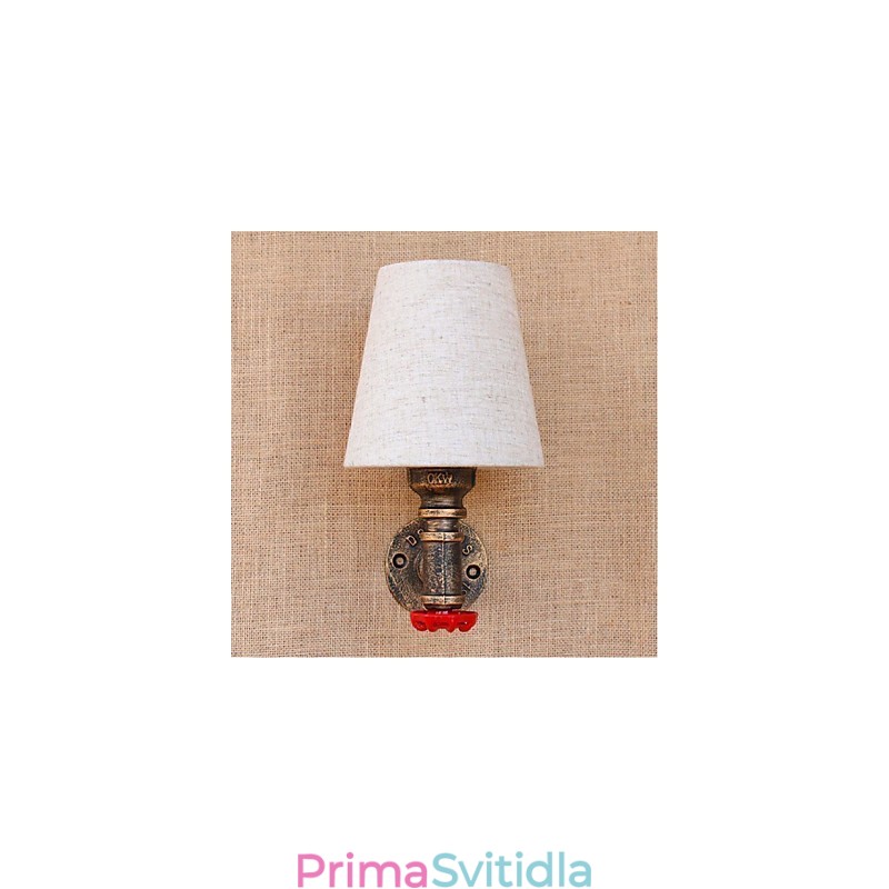 Rustic Lodge mosazný prvek pro nástěnné svítidlo s okolním osvětlením
