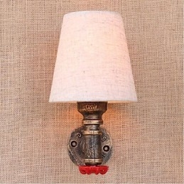 Rustic Lodge mosazný prvek pro nástěnné svítidlo s okolním osvětlením