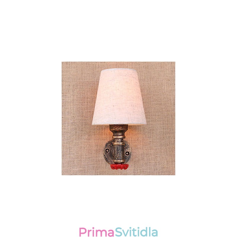 Rustic Lodge mosazný prvek pro nástěnné svítidlo s okolním osvětlením