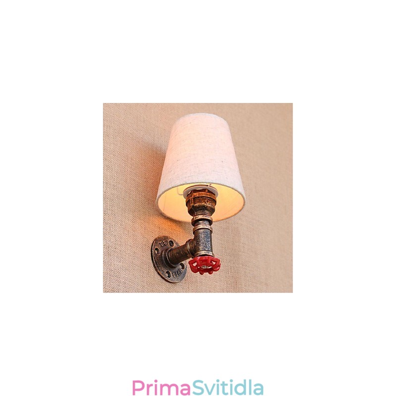 Rustic Lodge mosazný prvek pro nástěnné svítidlo s okolním osvětlením