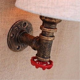 Rustic Lodge mosazný prvek pro nástěnné svítidlo s okolním osvětlením