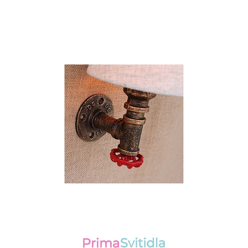 Rustic Lodge mosazný prvek pro nástěnné svítidlo s okolním osvětlením