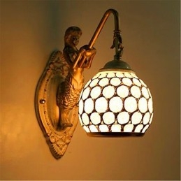 Jednoduchá nástěnná lampa v evropském stylu Retro Pastorační Ložnice Ložnice Balkon Schody Chodba Zrcadlová lampa
