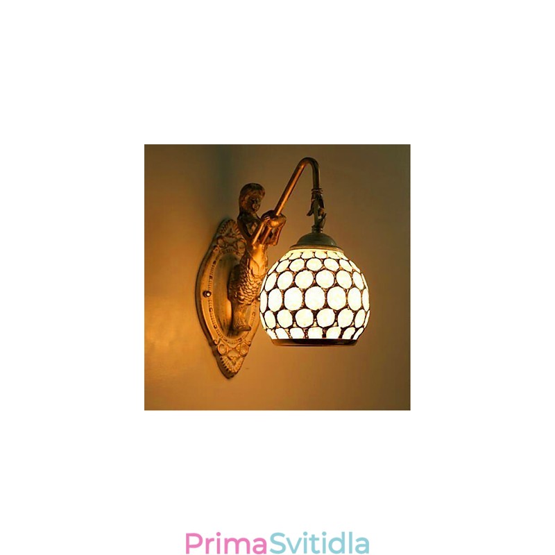 Jednoduchá nástěnná lampa v evropském stylu Retro Pastorační Ložnice Ložnice Balkon Schody Chodba Zrcadlová lampa