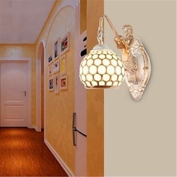 Jednoduchá nástěnná lampa v evropském stylu Retro Pastorační Ložnice Ložnice Balkon Schody Chodba Zrcadlová lampa
