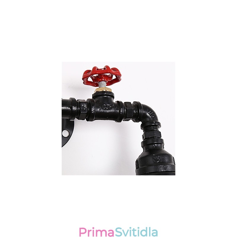 2 Heads Retro Industrial Pipe Nástěnná svítidla Jednoduché Loft Černá Klec Kovová Jídelna Kuchyň Bar Kavárna Dekorační osvětlení