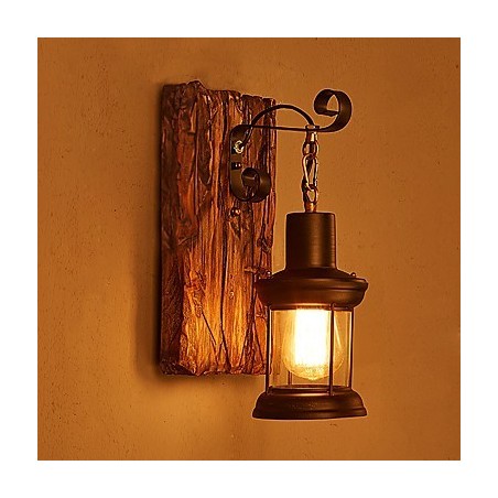 Nástěnná nástěnná lampa s jednou hlavou industriální vintage retro dřevěná barva na kov pro dekoraci nástěnného svítidla Home Hotel Corridor Nástěnná nástěnná lampa s jednou hlavou industriální vintage retro dřevěná barva na kov pro dekoraci nástěnného svítidla Home Hotel Corridor