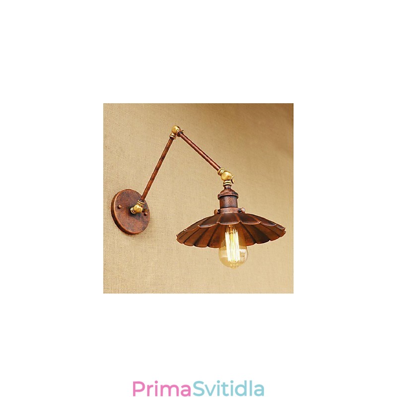 Dlouhé rameno Poloviční rez Retro Creative Nostalgické Skládací nástěnné svítidlo Nástěnné svítidlo